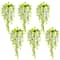 30" UV Resistant Artificial Morning Glory Hanging Plants, 6ct.